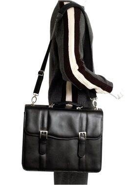McKlein FLOURNOY | 15” Leather Double-Compartment Laptop Briefcase
